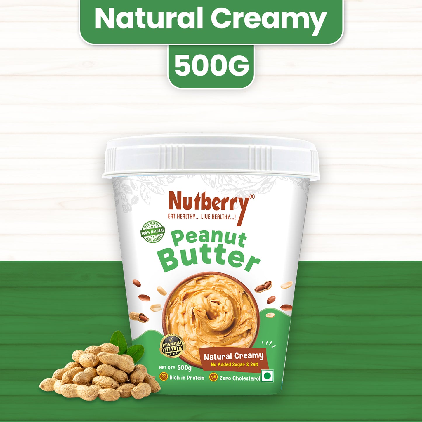 NATURAL CREAMY 1 KG+500G - COMBO