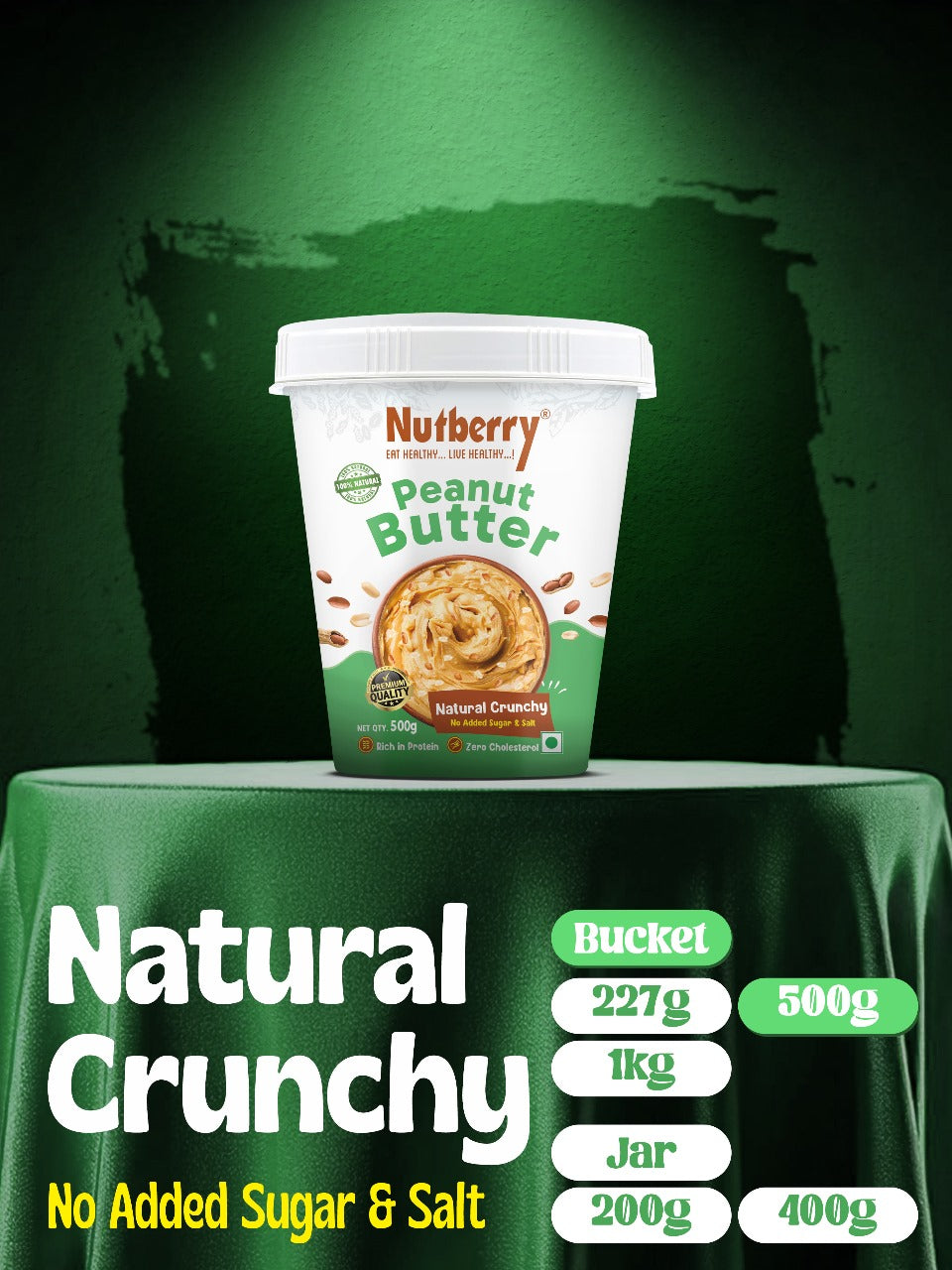 NATURAL CRUNCHY 500G+500G - COMBO