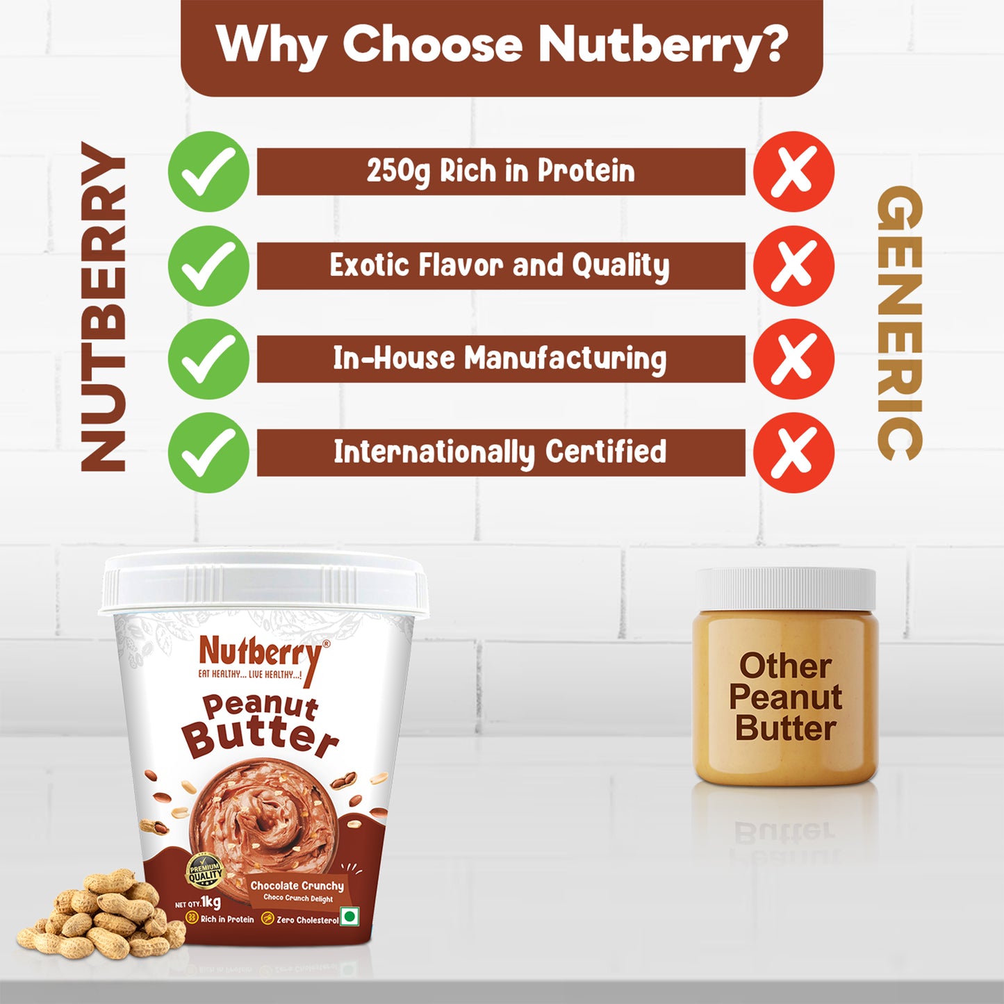 CHOCOLATE CRUNCHY 1 KG+1KG - COMBO PACK !!