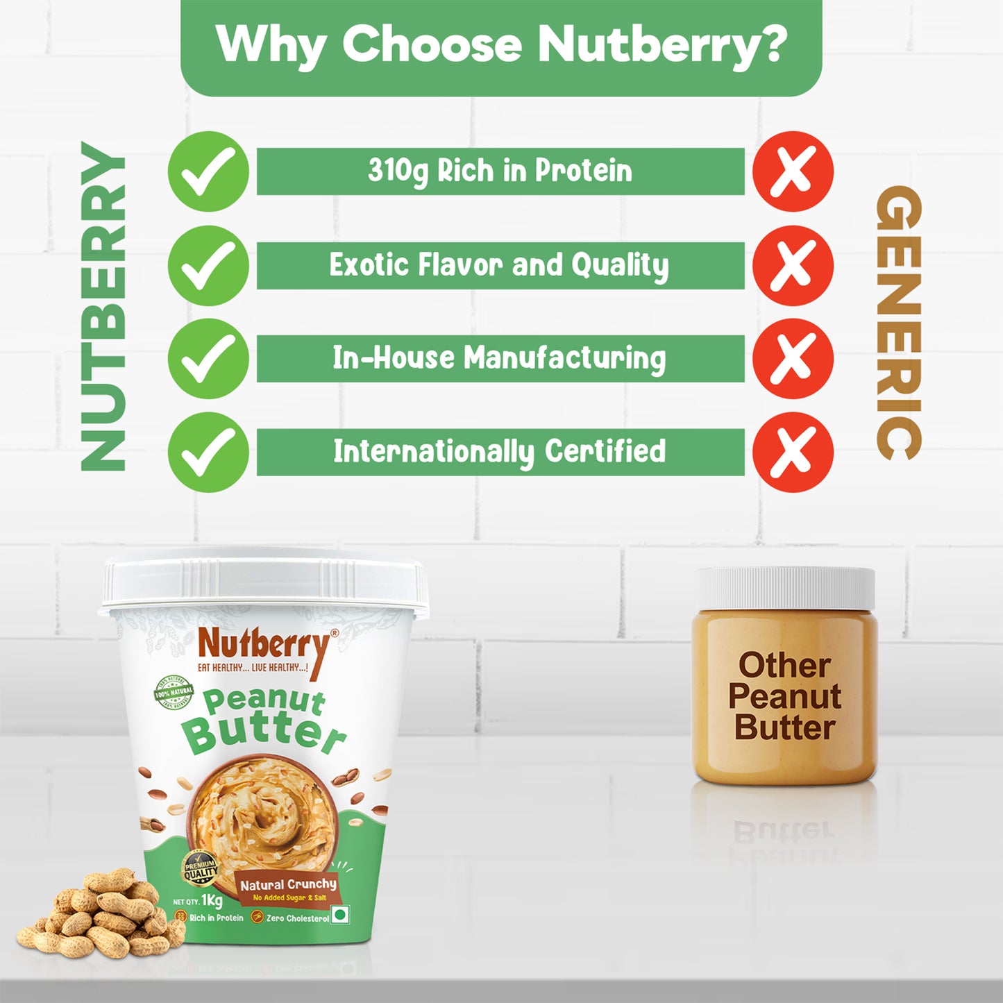 NATURAL CRUNCHY 1KG+500G - COMBO