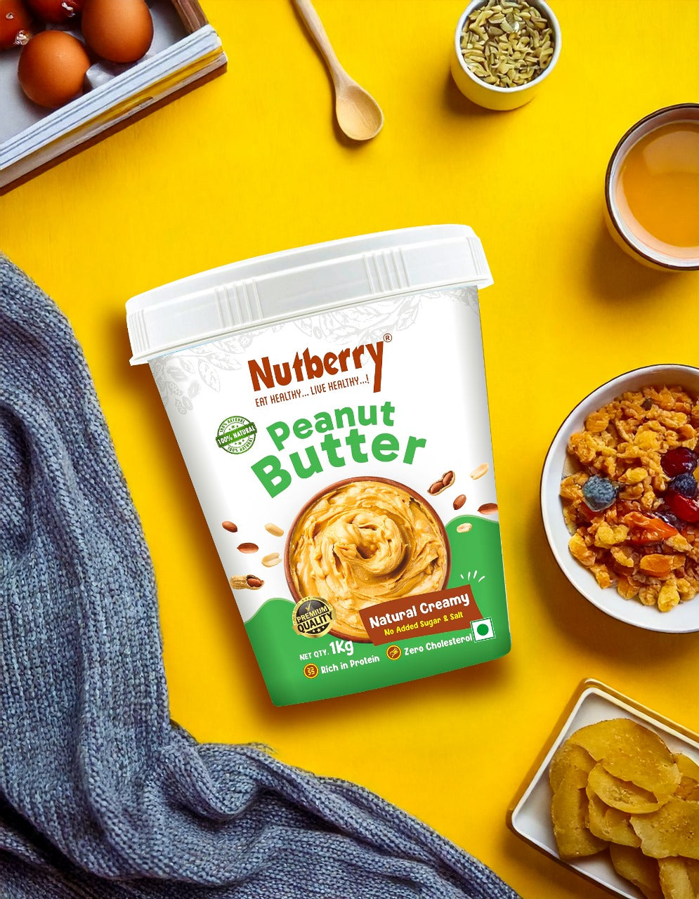 NATURAL CREAMY 1 KG+1 KG - COMBO