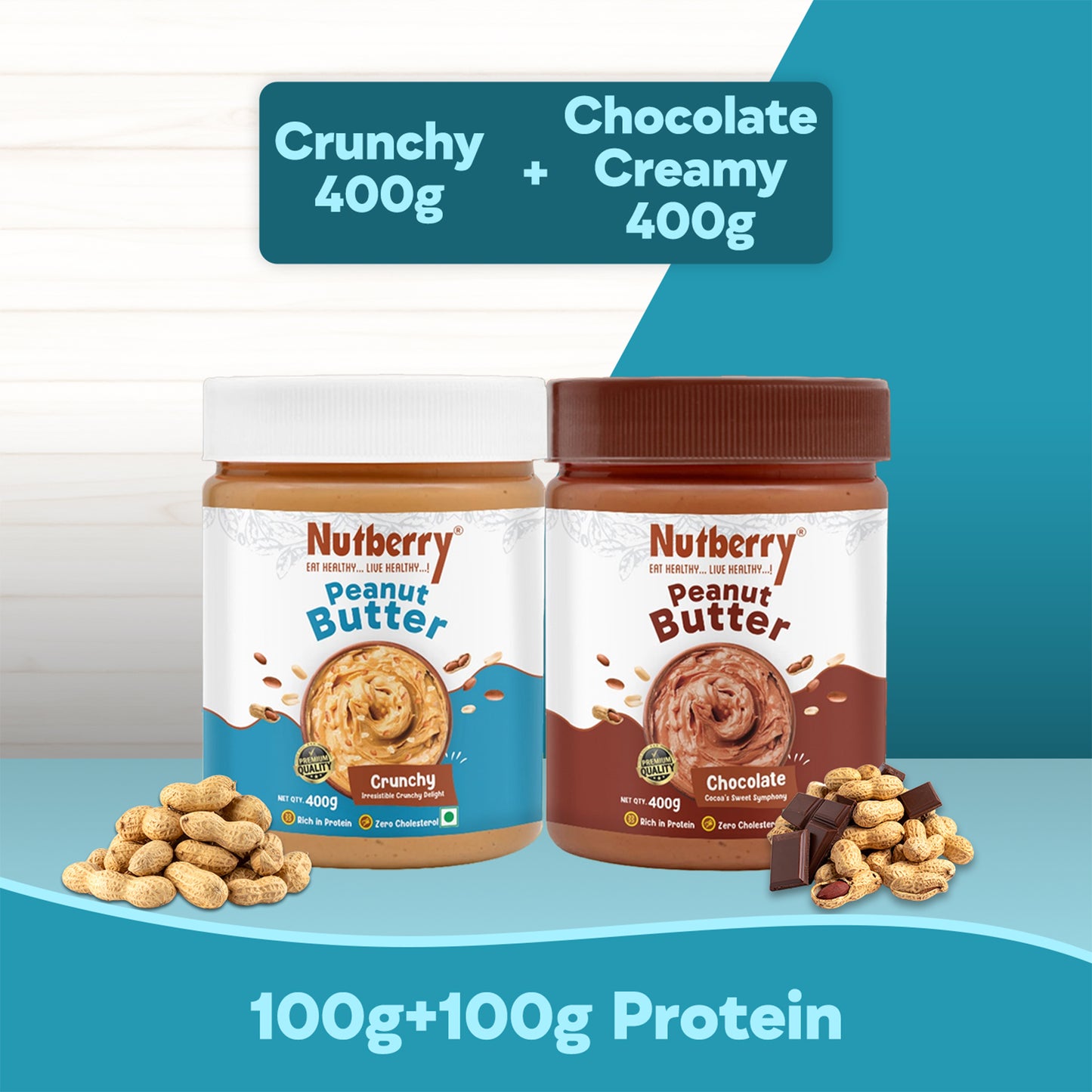 CLASSIC CRUNCHY 400G + CHOCO CREAMY 400G