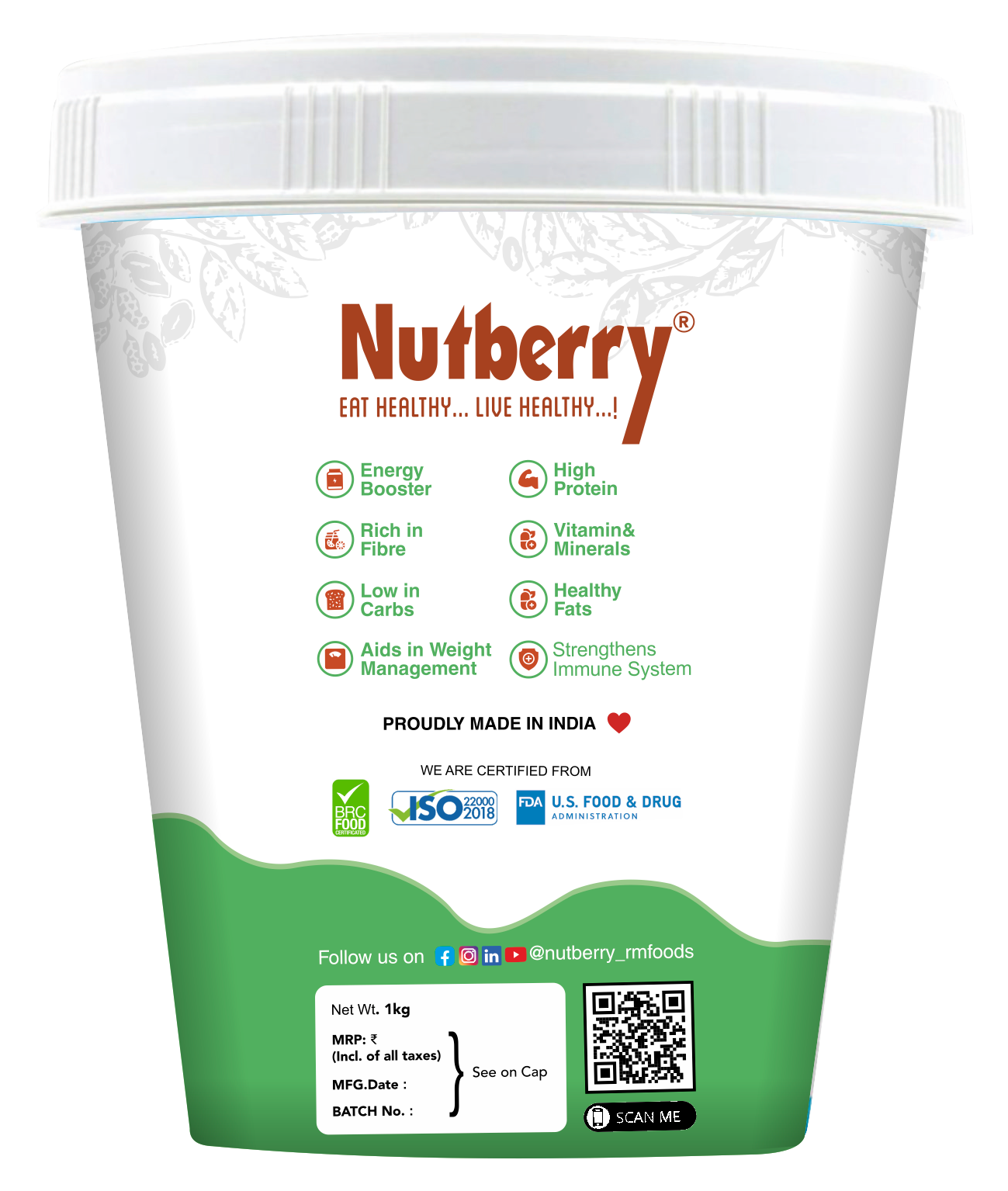 NATURAL CRUNCHY 1 KG+1KG - COMBO PACK !!