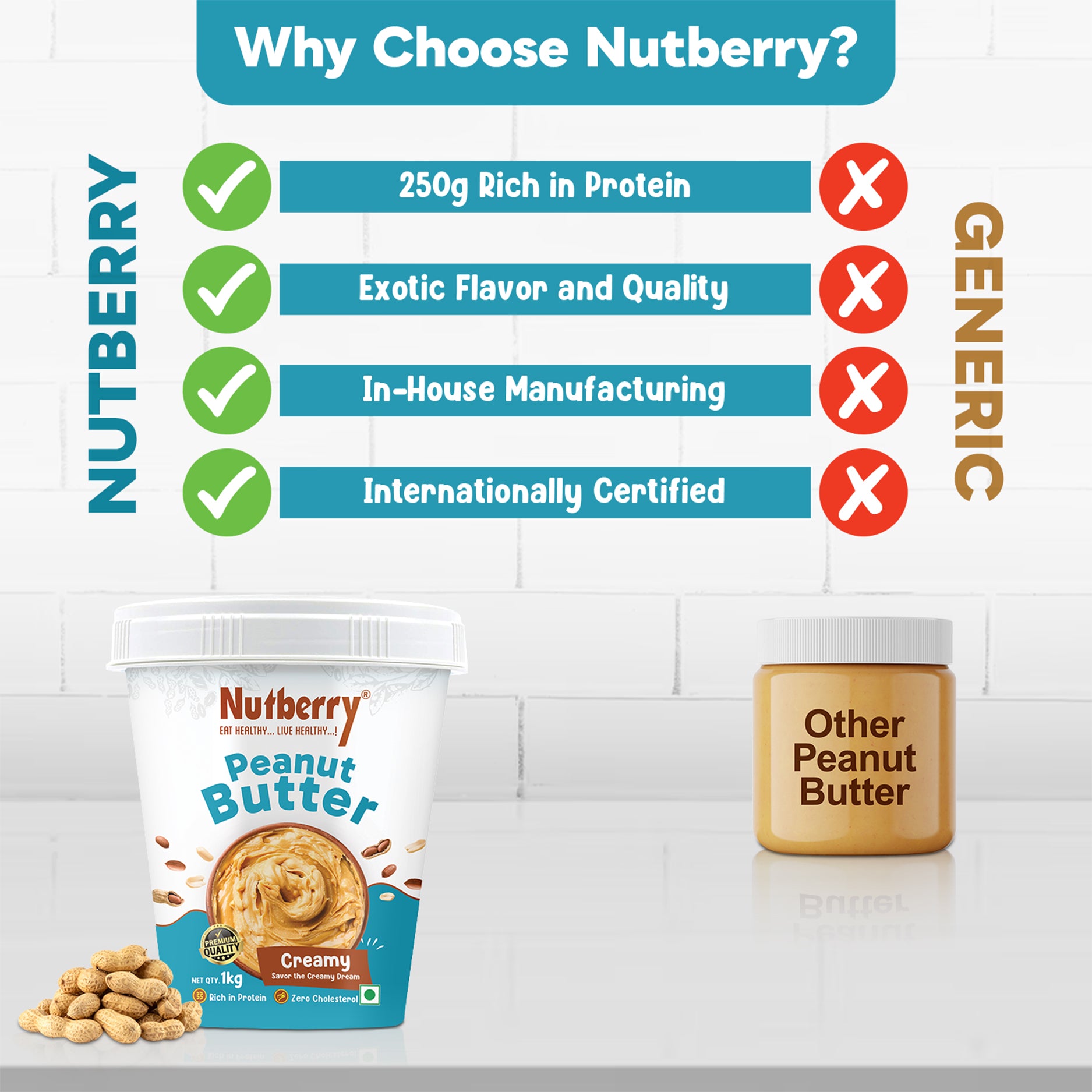 CLASSIC CREAMY 1KG + CHOCO CREAMY 1KG