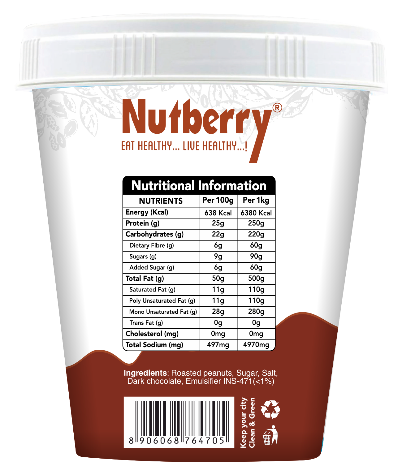 CHOCOLATE CRUNCHY 1 KG+1KG - COMBO PACK !!