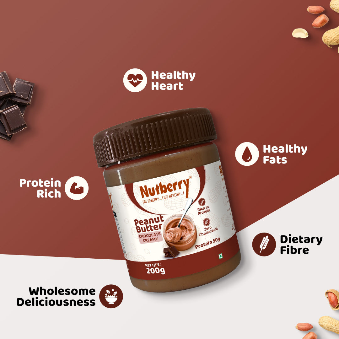 NUTBERRY PEANUT BUTTER CHOCOLATE 200GM