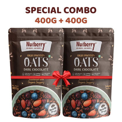 Oats Dark Chocolate 400gm Combo (400g 2x )