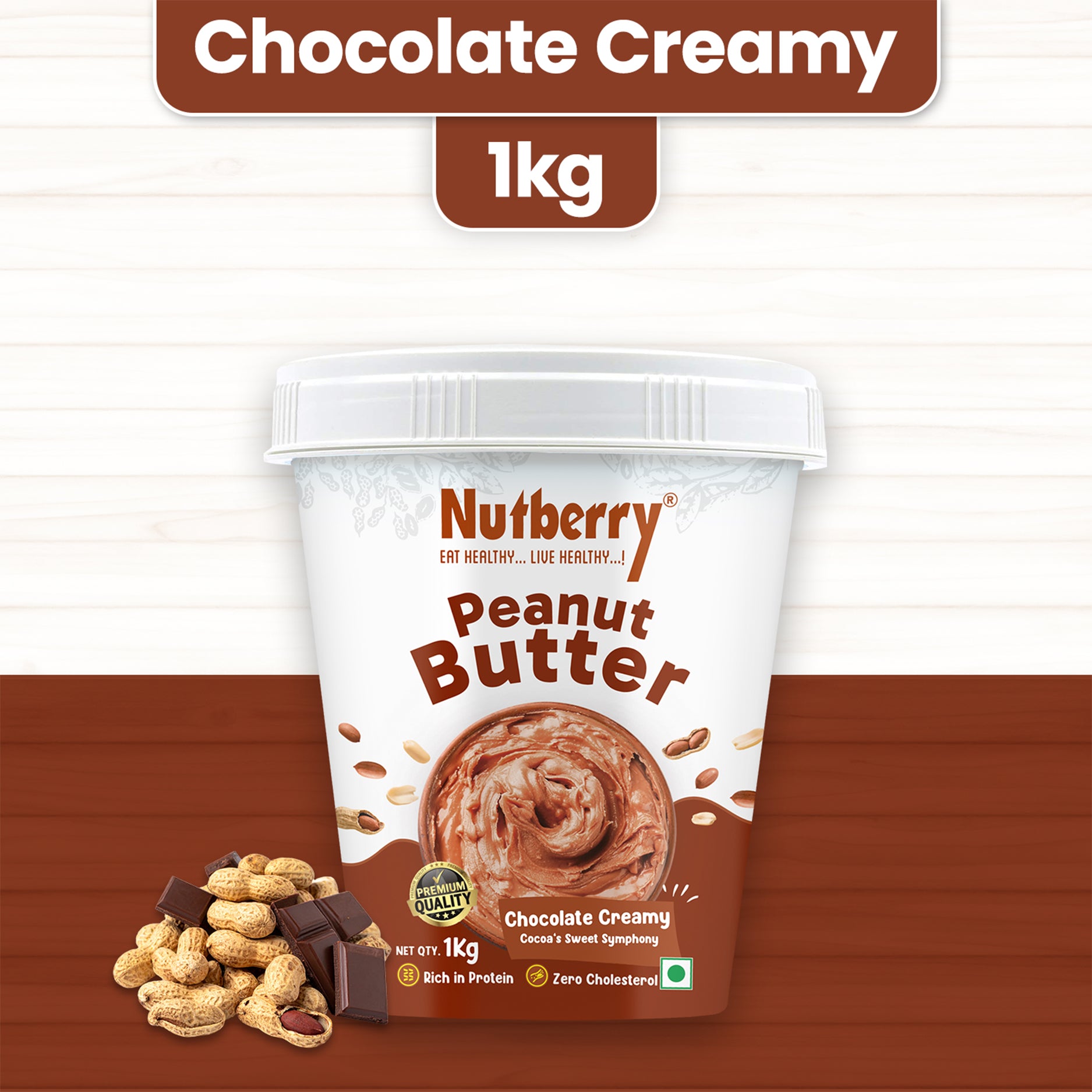 CHOCO CREAMY 1KG + CHOCO CRUNCHY 1KG
