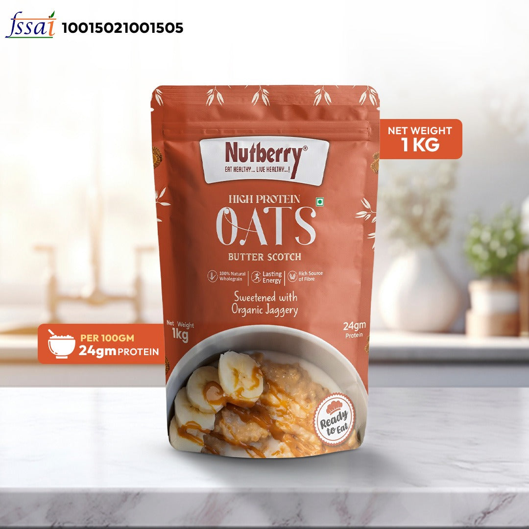 High Protein Oats Butter Scotch 1KG with 240G Protein