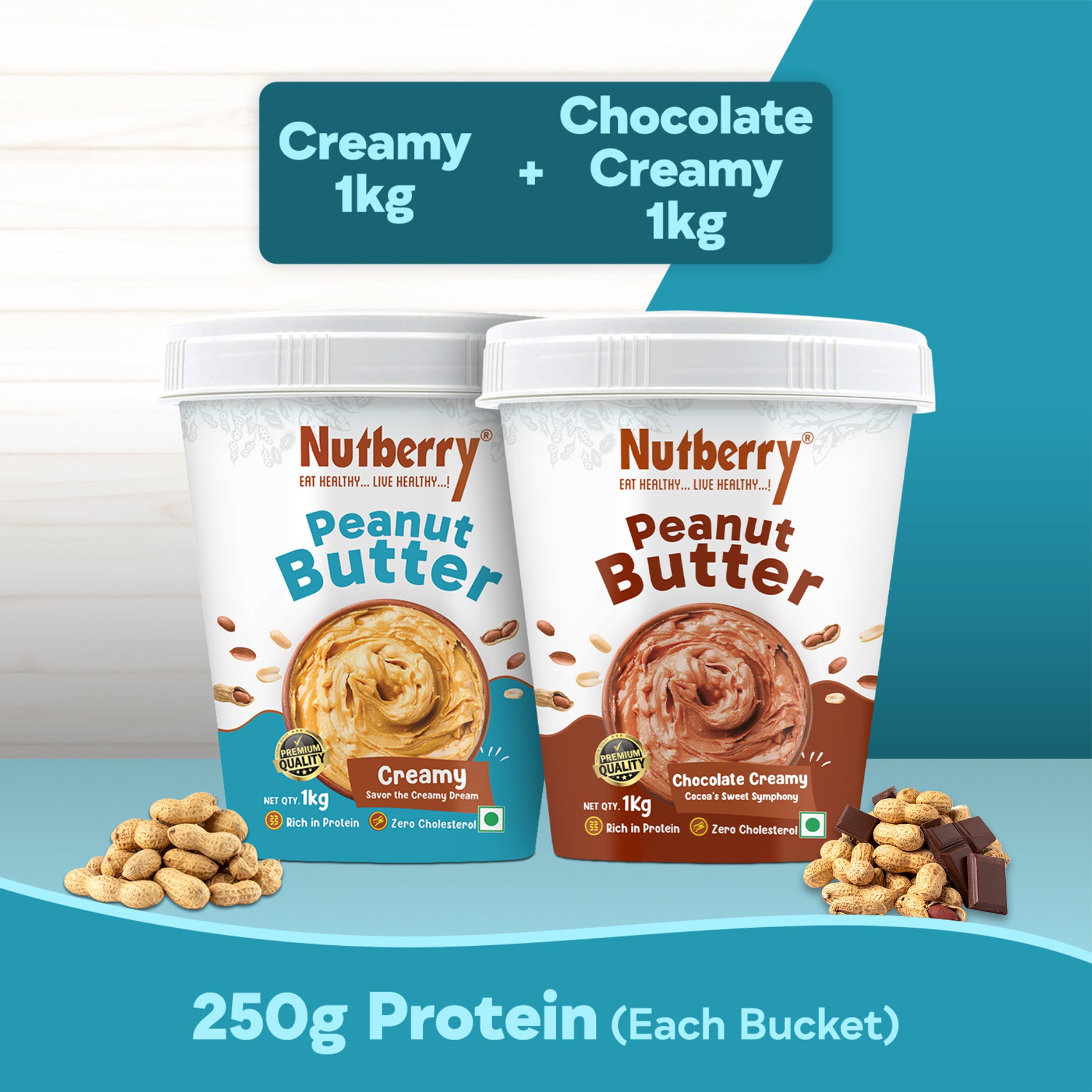 CLASSIC CREAMY 1KG + CHOCO CREAMY 1KG