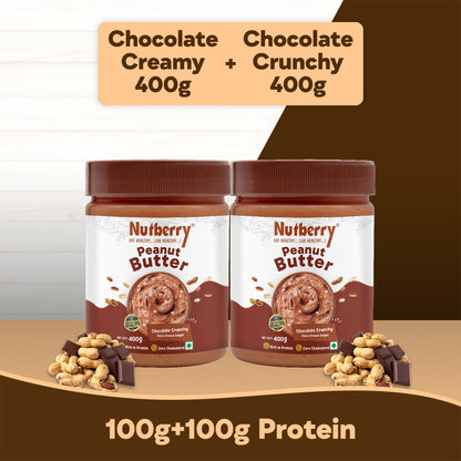 CHOCO CREAMY 400G + CHOCO CRUNCHY 400G