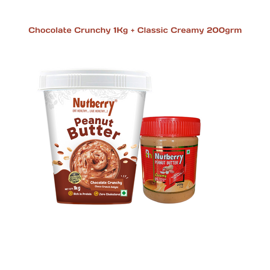 CHOCO CRUNCHY 1 KG + CLASSIC CREAMY 200G