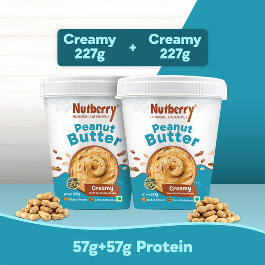 BEST COMBO CLASSIC CREAMY 227gm PACK OF 2 PEANUT BUTTER Tasty & Healthy Nut Butter| 25 g Protein Per 100g | High in Protein Spread, Energy Booster