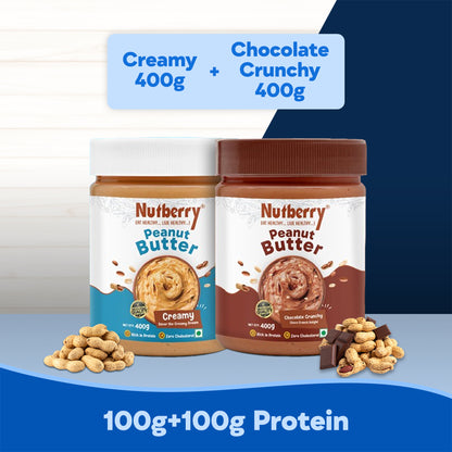 CLASSIC CREAMY 400G + CHOCOLATE CRUNHY 400G