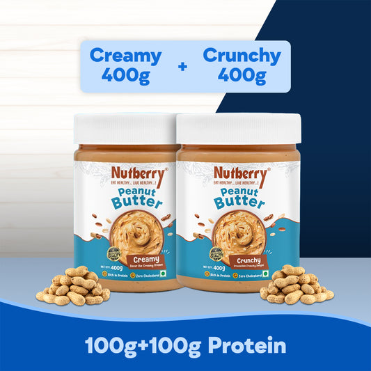 CREAMY 400G + CRUNCHY 400G