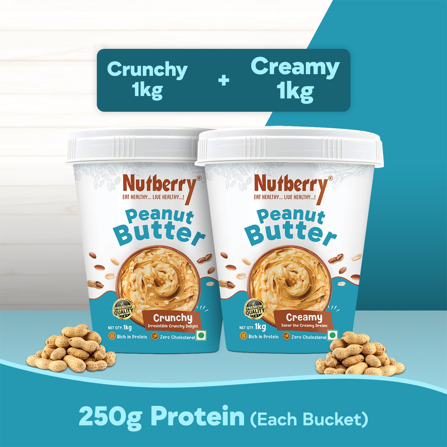 CLASSIC CRUNCHY 1KG + CLASSIC CREAMY 1KG