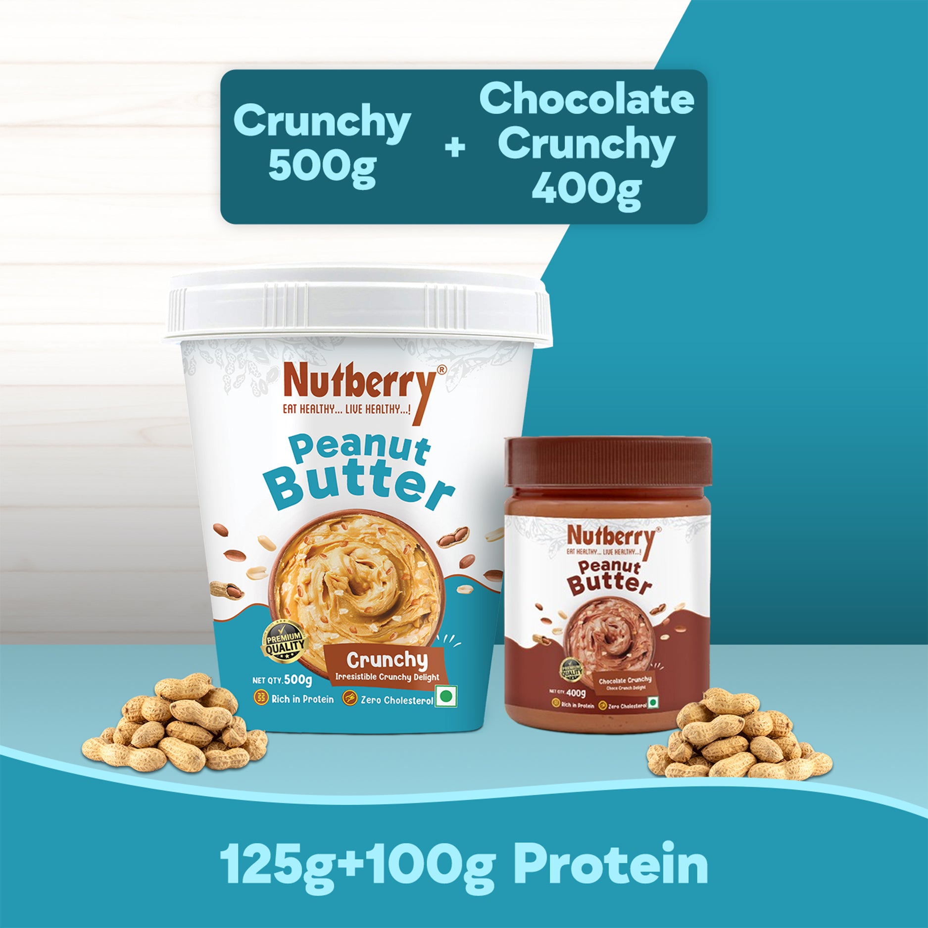 CLASSIC CRUNCHY 500 GM + CHOCOLATE CRUNCHY 400 GRM