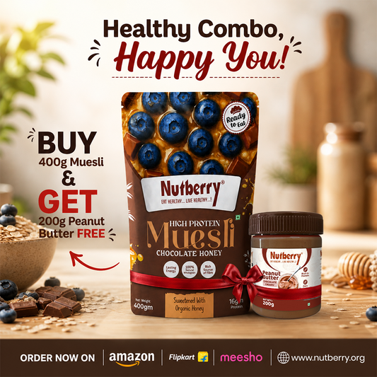 High Protein Muesli Chocolate Honey with Chocolate 200gm Free