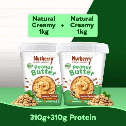NATURAL CREAMY 1 KG+1 KG - COMBO