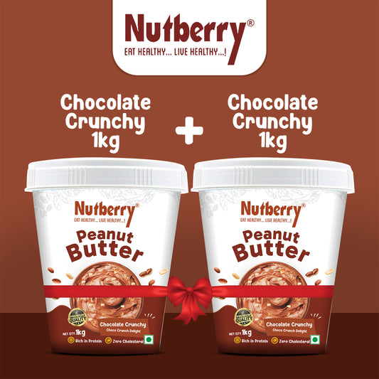 CHOCOLATE CRUNCHY 1KG COMBO PEANUT BUTTER PACK OF 2