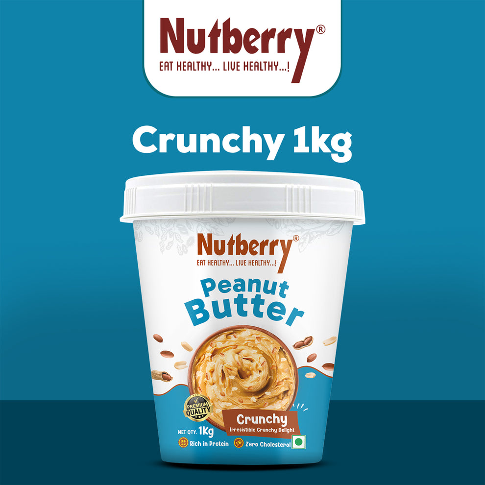 Nutberry Peanut Butter Crunchy 1KG in Bucket – NUTBERRY