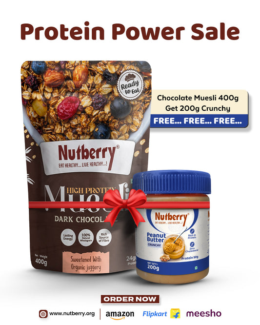 DARK CHOCOLATE MUESLI 400GM GET 200GM CRUNCHY FREE