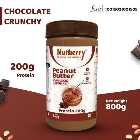 NUTBERRY PEANUT BUTTER CHOCOLATE CRUNCHY 800GM