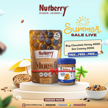 Muesli Chocolate Honey with Crunchy 200gm Free