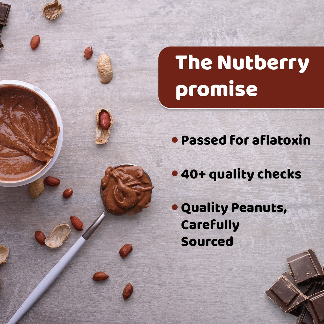 NUTBERRY PEANUT BUTTER CHOCOLATE CRUNCHY 800GM