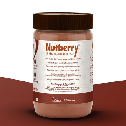 NUTBERRY PEANUT BUTTER CHOCOLATE CRUNCHY 500GM JAR