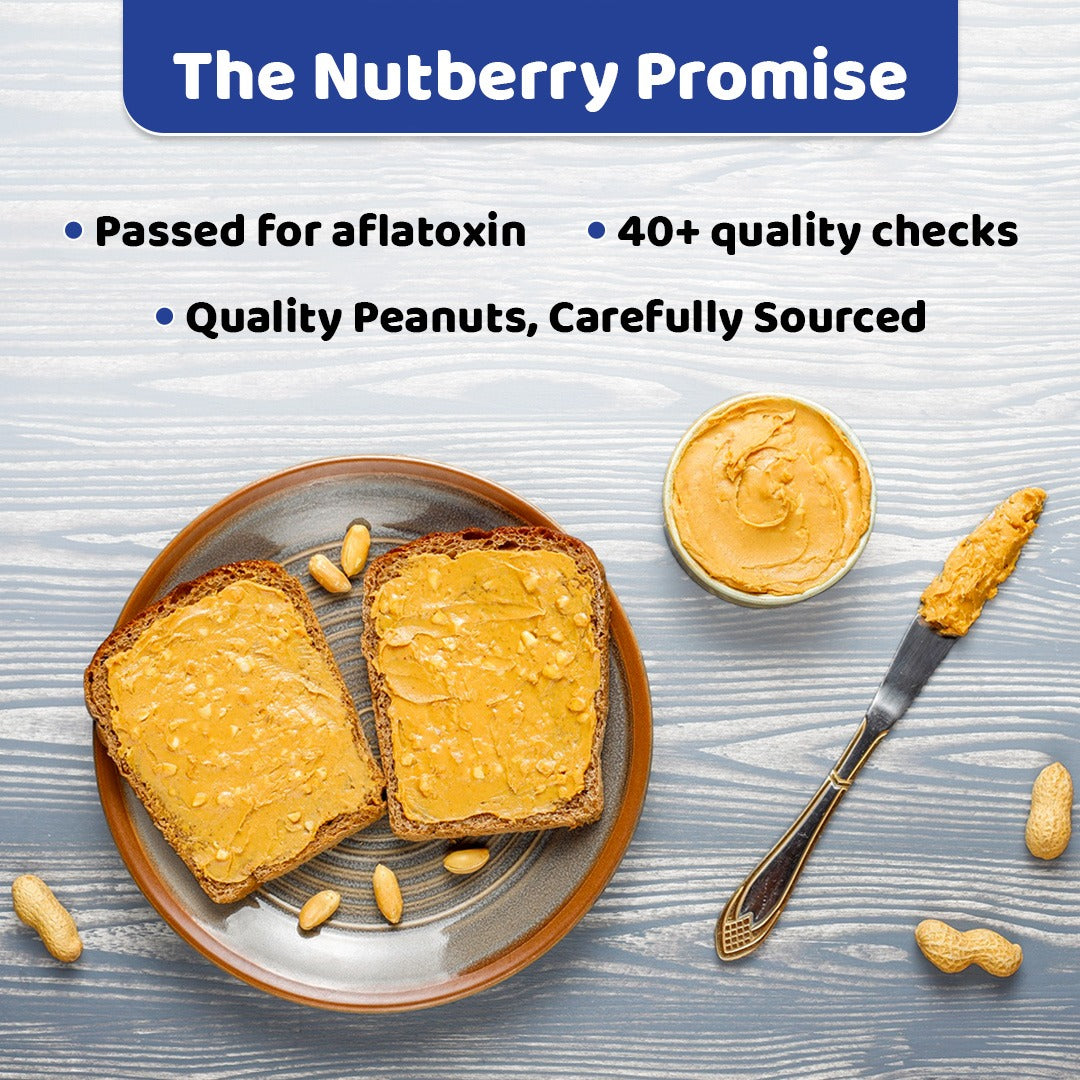 NUTBERRY PEANUT BUTTER CRUNCHY 200GM