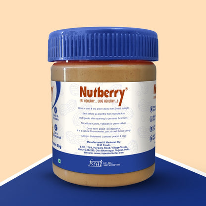 NUTBERRY PEANUT BUTTER CRUNCHY 200GM