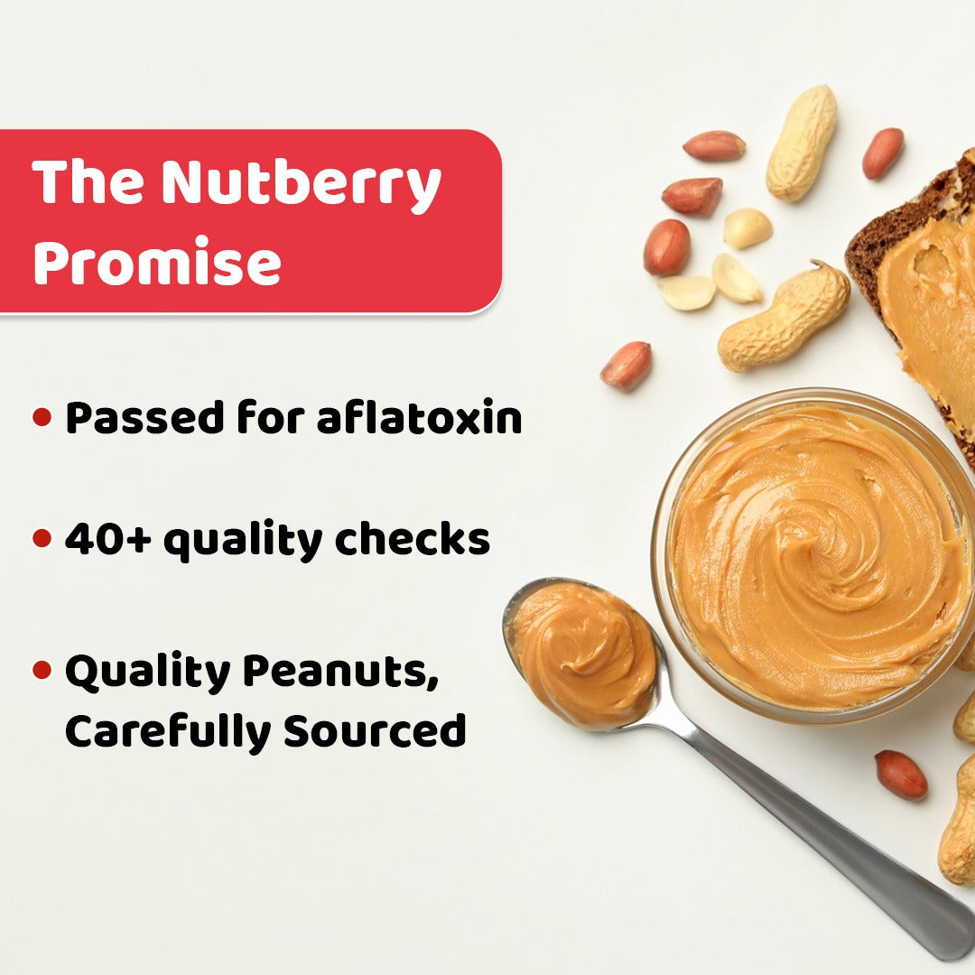 NUTBERRY PEANUT BUTTER CREAMY 200GM