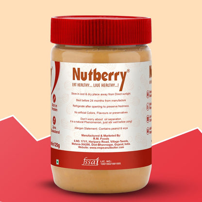 NUTBERRY PEANUT BUTTER CREAMY 500GM