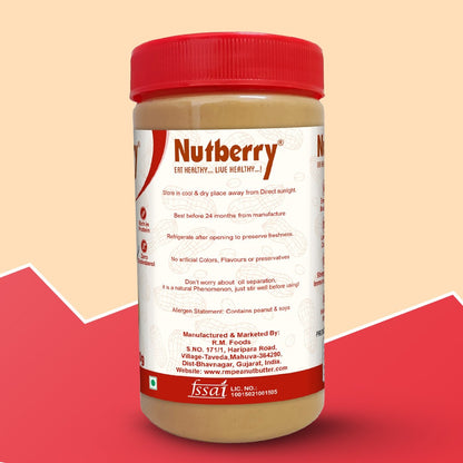 NUTBERRY PEANUT BUTTER CREAMY 800GM